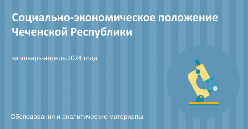 Социально-экономическое положение Чеченской Республики за январь-апрель 2024 года
